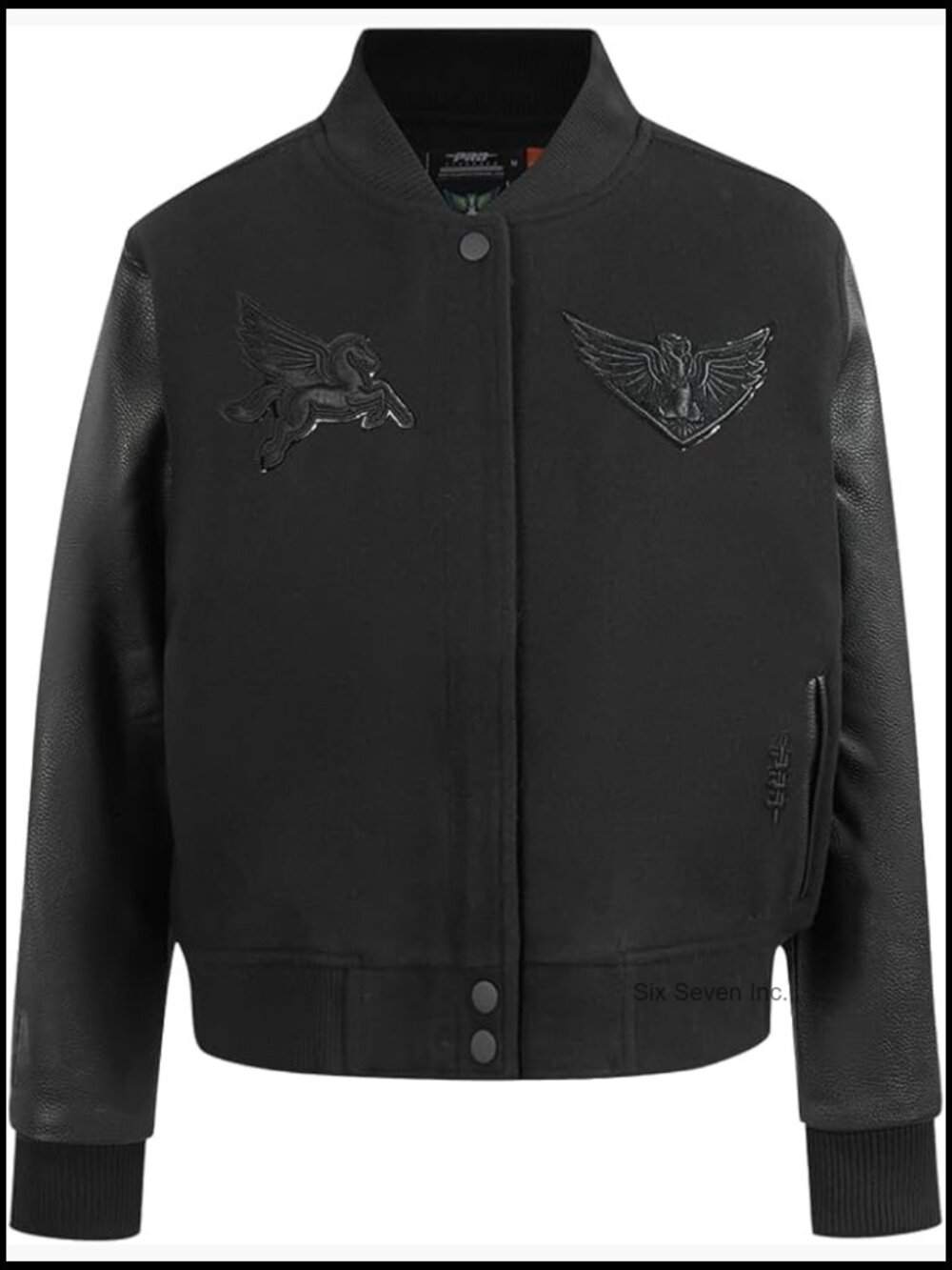 Wool PU Varsity Jacket with Chenille Applique - WNBA Classic